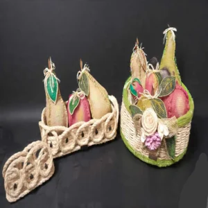 frutas en yute y cabuya