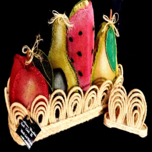 frutas en yute y cabuya